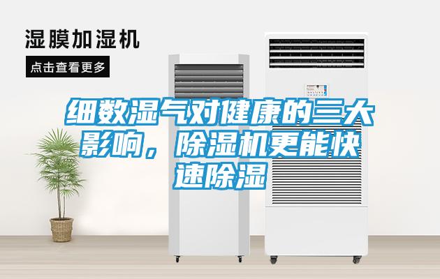 细数湿气对健康的三大影响，除湿机更能快速除湿