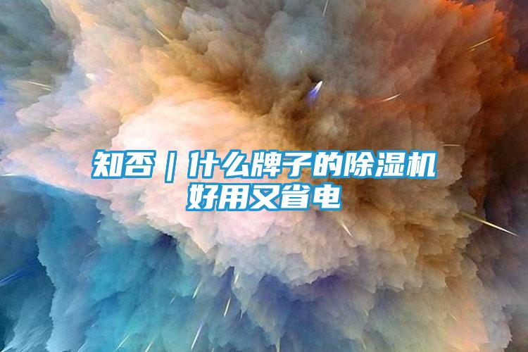 知否｜什么牌子的除湿机好用又省电