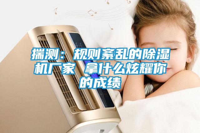 揣测：规则紊乱的除湿机厂家 拿什么炫耀你的成绩