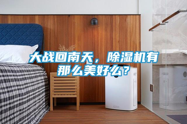 大战回南天，除湿机有那么美好么？