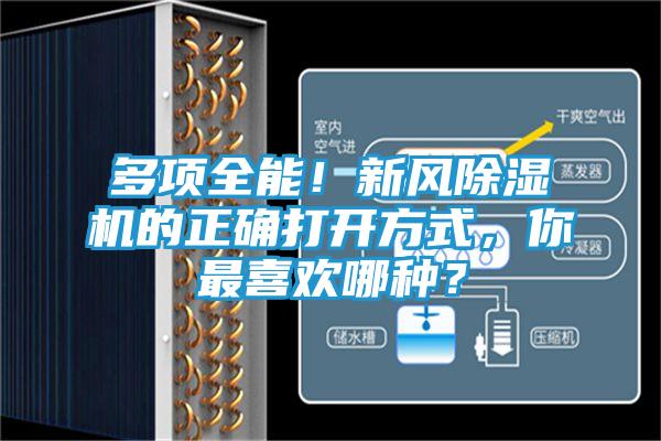 多项全能！新风除湿机的正确打开方式，你最喜欢哪种？