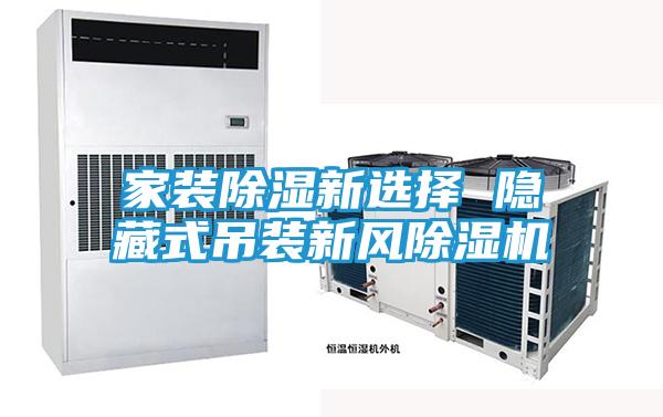 家装除湿新选择 隐藏式吊装新风除湿机