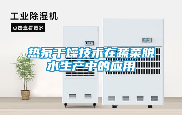 热泵干燥技术在蔬菜脱水生产中的应用