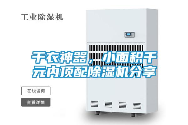 干衣神器，小面积千元内顶配除湿机分享