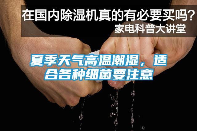 夏季天气高温潮湿，适合各种细菌要注意