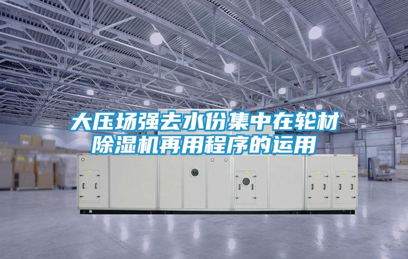 大压场强去水份集中在轮材除湿机再用程序的运用