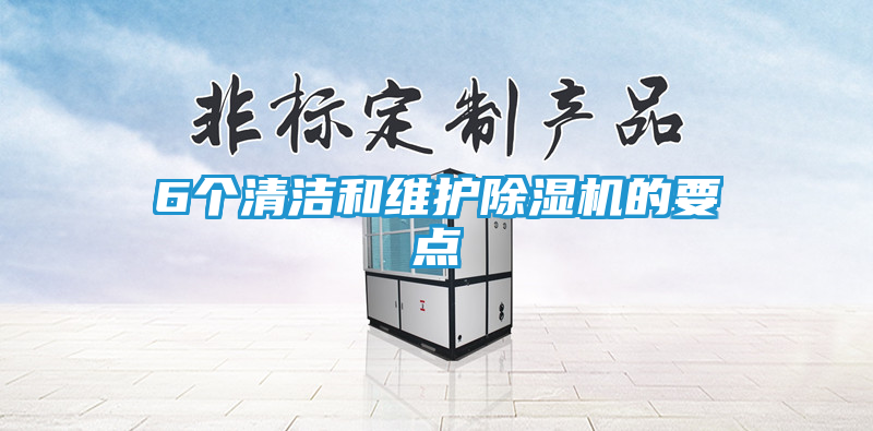 6个清洁和维护除湿机的要点