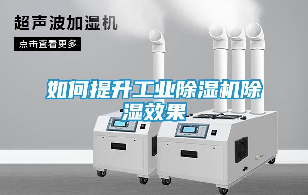 如何提升工业除湿机除湿效果