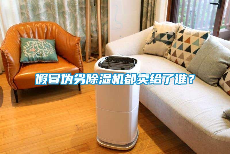 假冒伪劣除湿机都卖给了谁？