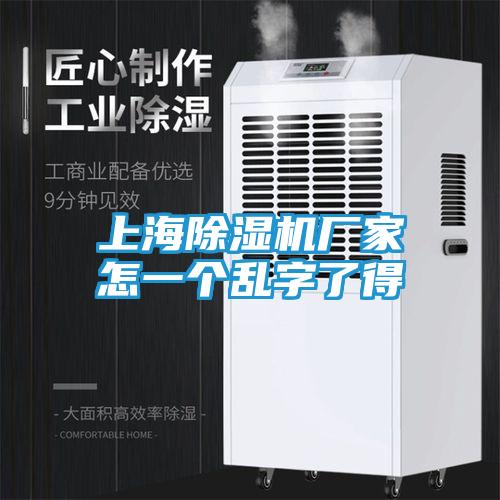 上海除湿机厂家怎一个乱字了得