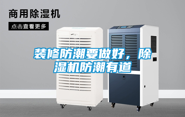 装修防潮要做好，除湿机防潮有道