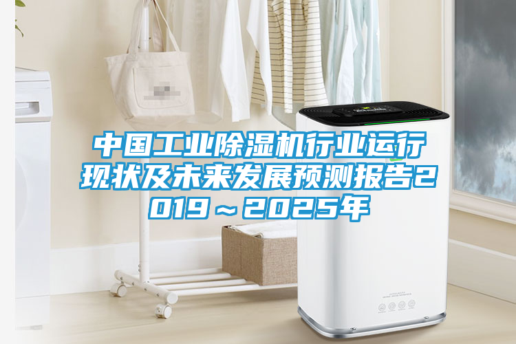 中国工业除湿机行业运行现状及未来发展预测报告2019～2025年