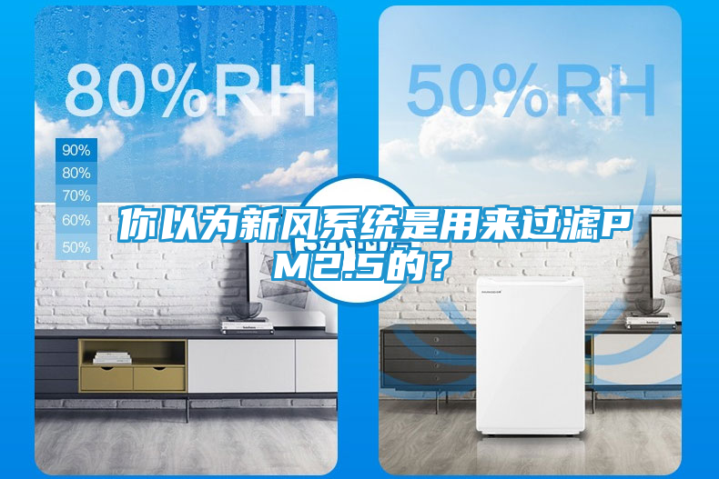 你以为新风系统是用来过滤PM2.5的？