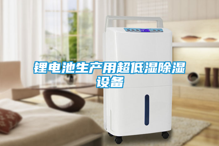 锂电池生产用超低湿除湿设备