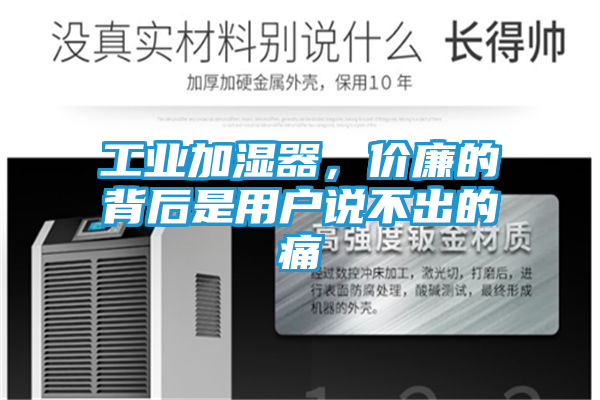 工业加湿器，价廉的背后是用户说不出的痛