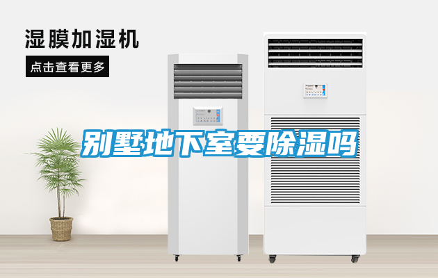 别墅地下室要除湿吗