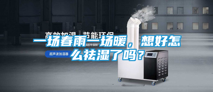 一场春雨一场暖，想好怎么祛湿了吗？