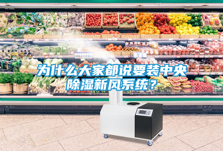 为什么大家都说要装中央除湿新风系统？