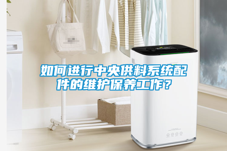 如何进行中央供料系统配件的维护保养工作？
