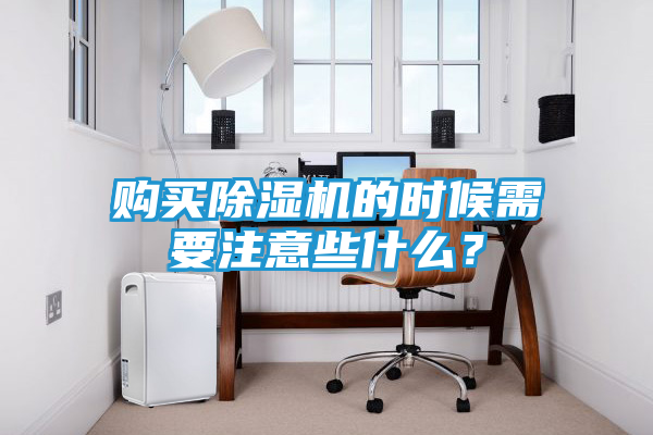 购买除湿机的时候需要注意些什么？