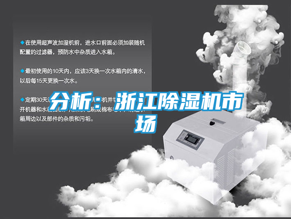 分析：浙江除湿机市场