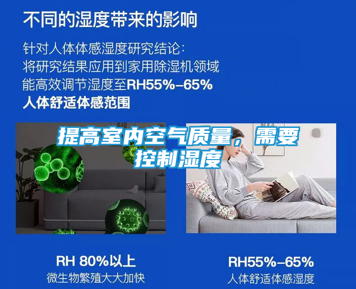 提高室内空气质量，需要控制湿度
