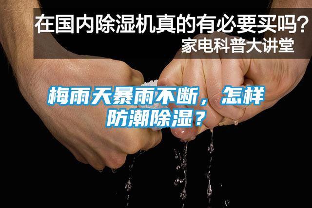 梅雨天暴雨不断，怎样防潮除湿？