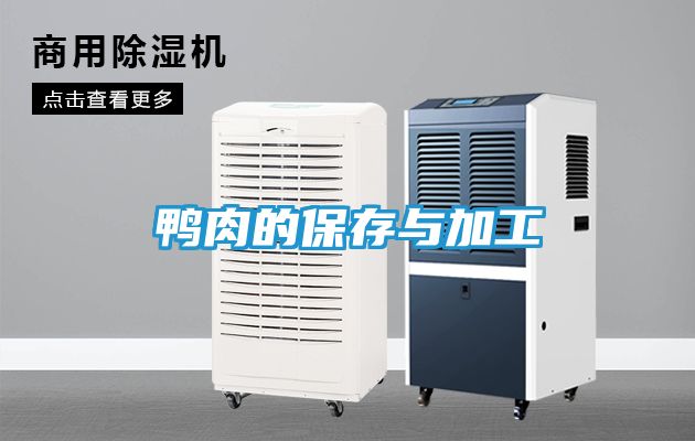 鸭肉的保存与加工