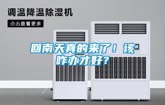 回南天真的来了！该咋办才好？