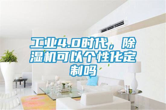 工业4.0时代，除湿机可以个性化定制吗