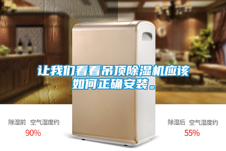 让我们看看吊顶除湿机应该如何正确安装。