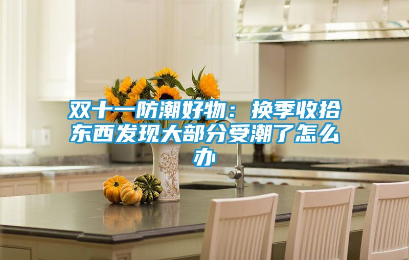 双十一防潮好物:换季收拾东西发现大部分受潮了怎么办