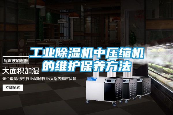 工业除湿机中压缩机的维护保养方法