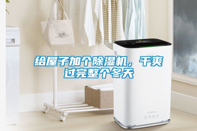 给屋子加个除湿机,干爽过完整个冬天