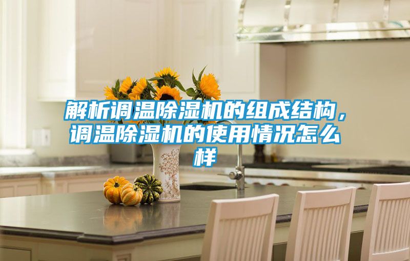 解析调温除湿机的组成结构,调温除湿机的使用情况怎么样