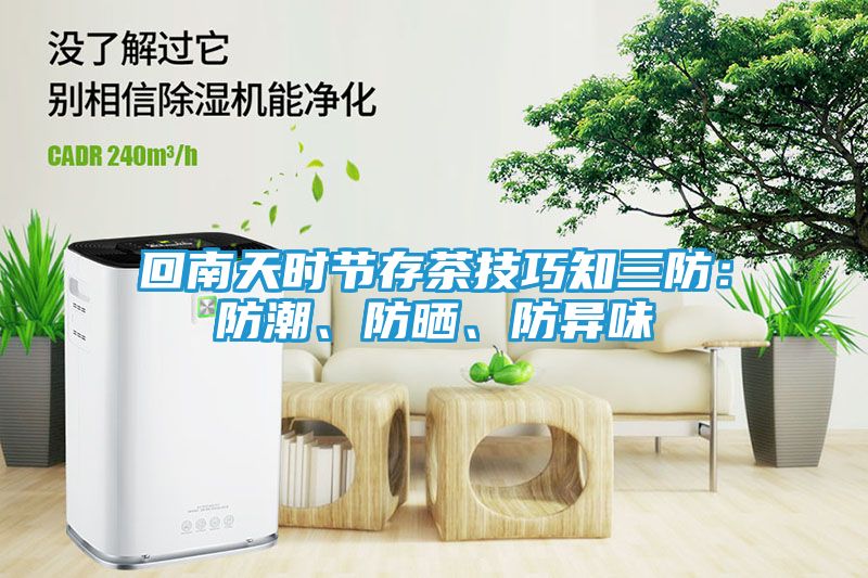 回南天时节存茶技巧知三防：防潮、防晒、防异味