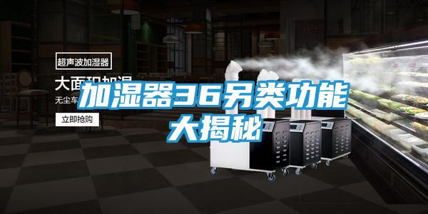 加湿器36另类功能大揭秘