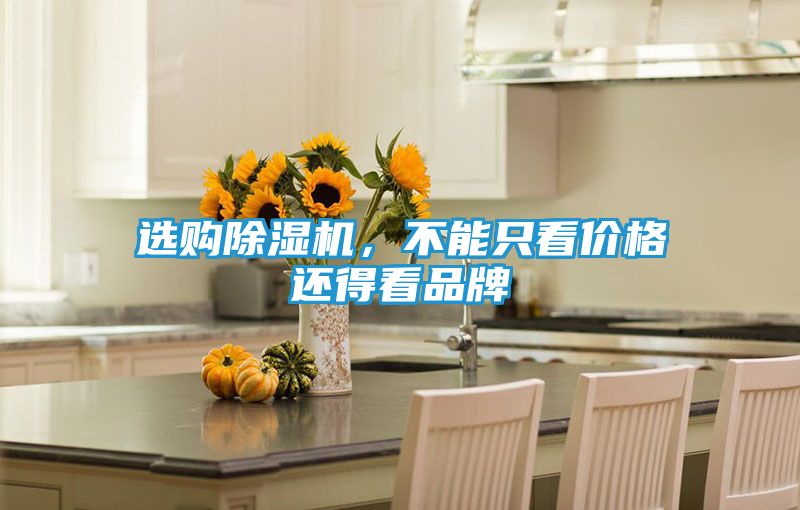 选购除湿机,不能只看价格还得看品牌