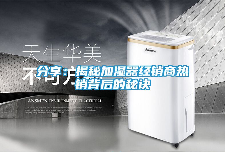 分享：揭秘加湿器经销商热销背后的秘诀