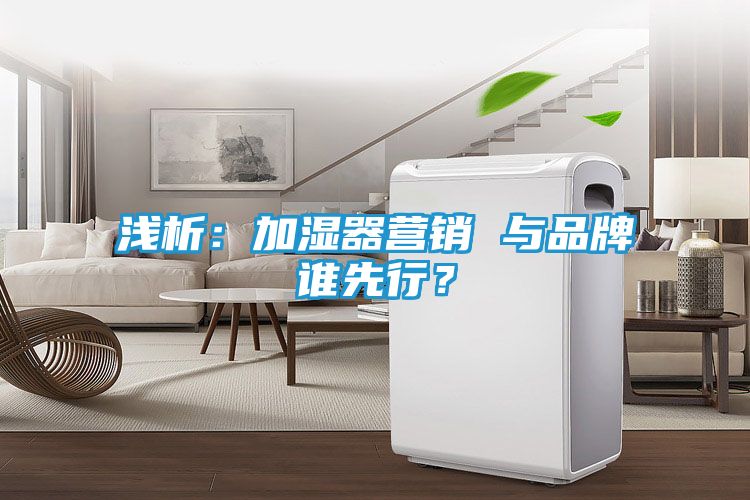 浅析:加湿器营销 与品牌谁先行?