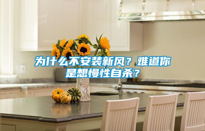 为什么不安装新风？难道你是想慢性自杀？