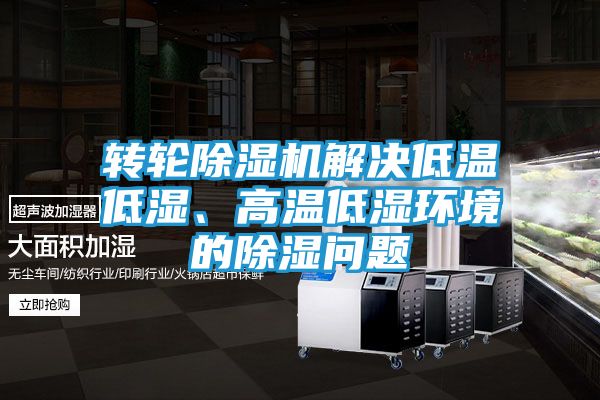转轮除湿机解决低温低湿、高温低湿环境的除湿问题
