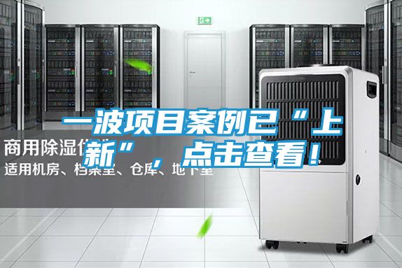 一波项目案例已“上新”，点击查看！