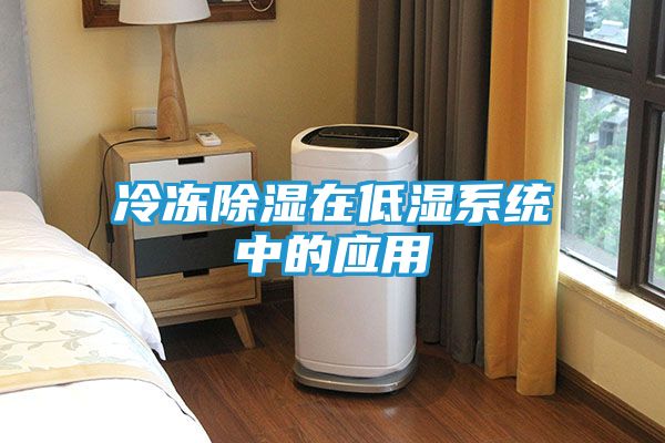 冷冻除湿在低湿系统中的应用