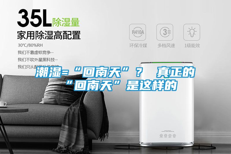 潮湿=“回南天”？ 真正的“回南天”是这样的