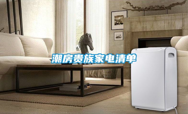 潮房贵族家电清单