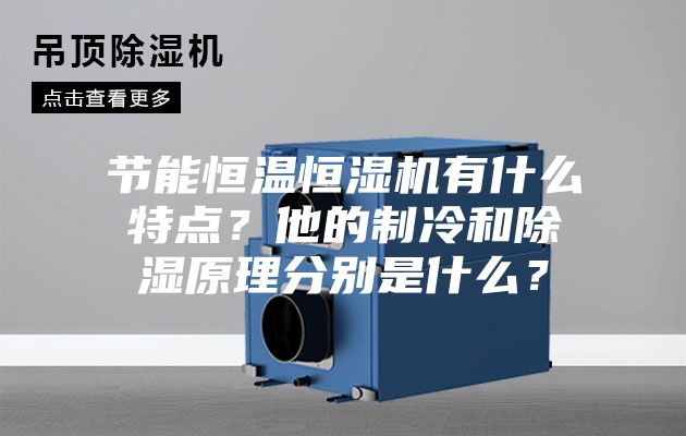 节能恒温恒湿机有什么特点？他的制冷和除湿原理分别是什么？