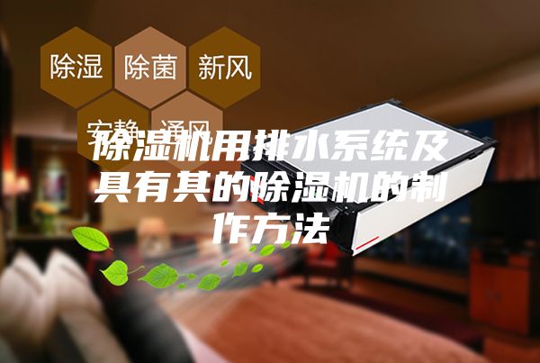 除湿机用排水系统及具有其的除湿机的制作方法
