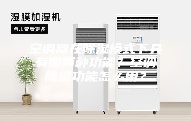 空调器在除湿模式下具有哪两种功能？空调除湿功能怎么用？