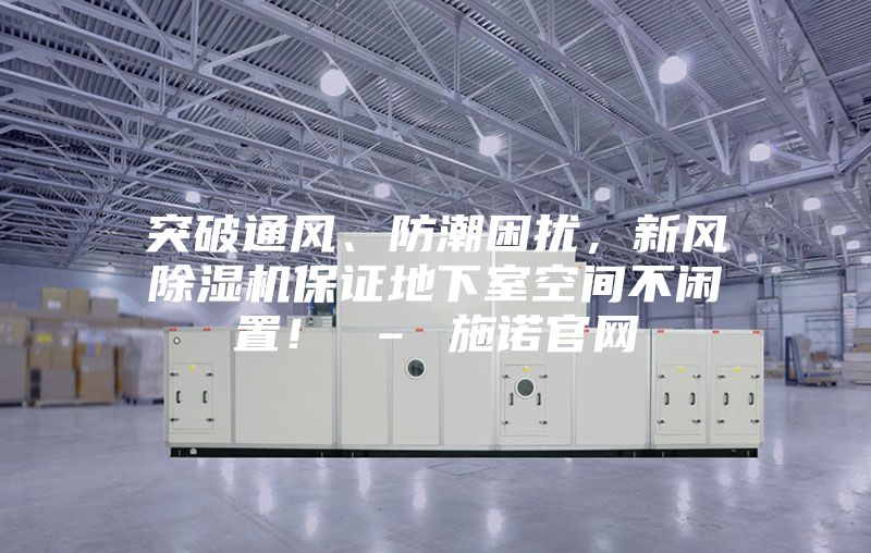突破通风、防潮困扰，新风除湿机保证地下室空间不闲置！ – 施诺官网